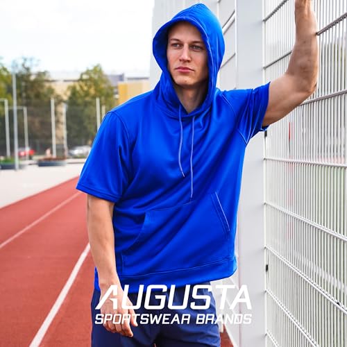Augusta Sportswear Men's Wicking Fleece Short Sleeve Hoodie4