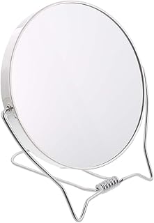 メリー 鏡 卓上ミラー 3倍拡大鏡付 約14.5×13×1.2cm シルバー No.923708