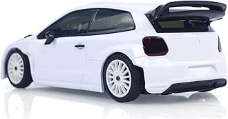 LDRC 1:28 4x4 4WD Plastic RC Off-Road Vehicles Drift Car Model LD2801 RTR Remote Control Car High Speed Race Car Model Hobby Model for Collection Boys Gift(White)