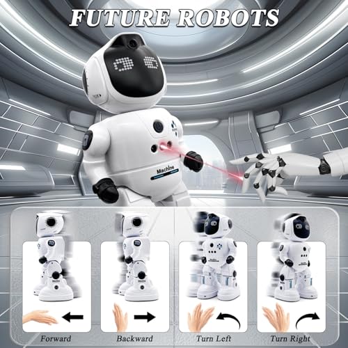 Image of Magicwand R /C Rechargeable Gesture Sensing Programmable Toy Robot for Kids with Moving Head【White】【Pack of 1】