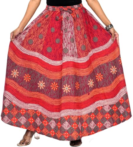 Image of Premium Cotton Skirt for Women with Pocket, Free Size