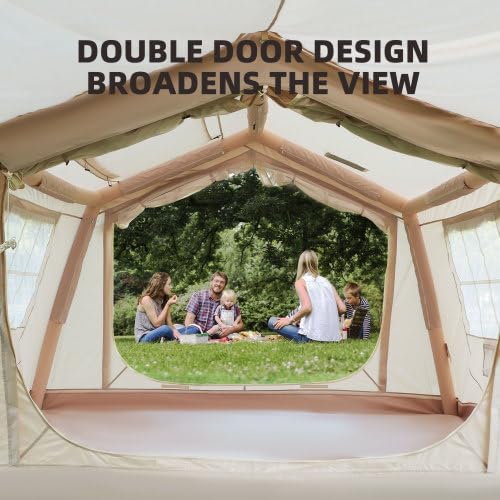 Carpa Inflable para Camping con Toldo, para 4-6 Personas miniatura 6