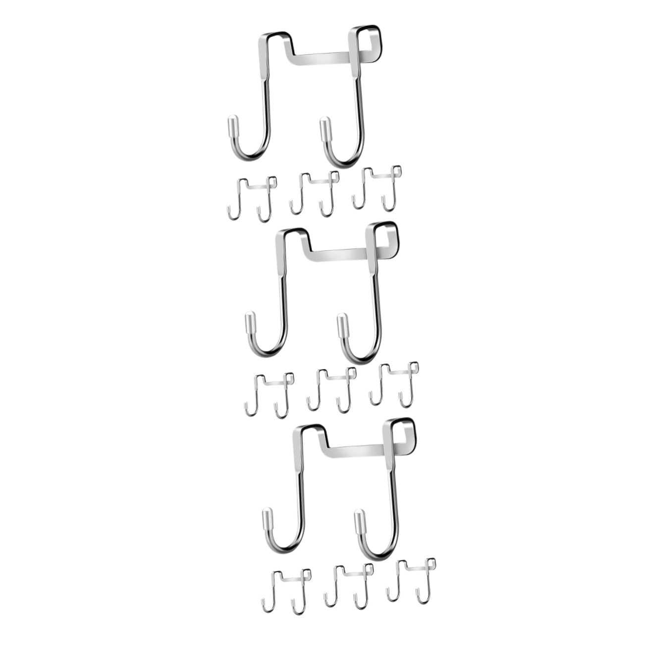 Crochet de porte double acier inoxydable 304 pour cintre chapeau et manteau