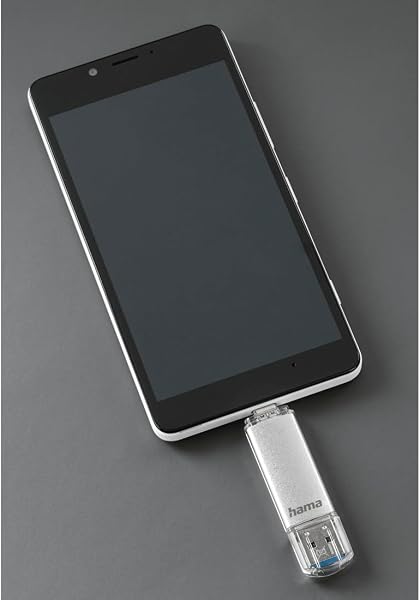 Hama 64GB USB-Speicherstick mit USB 3.2 Gen 1-Type-C (2-in-1 USB-Stick, z.B. für Android Handy, Tablet, Computer, Notebook, MacBook, OTG, 40MB/s) USB-Typ-C Handy-Stick, Doppel Memory-Stick Silber - 5