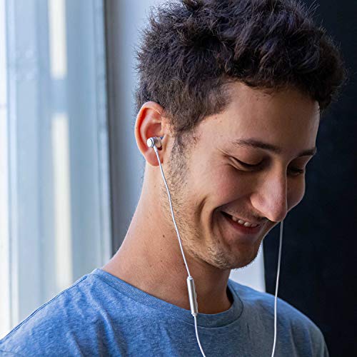Image of LUDOS Clamor Wired Earbuds in Ear Headphones with Microphone, Earphones with Mic and Volume Control, Memory Foam, Reinforced Cable, Bass Compatible with iPhone, Apple, iPad, Computer, Laptop, PC