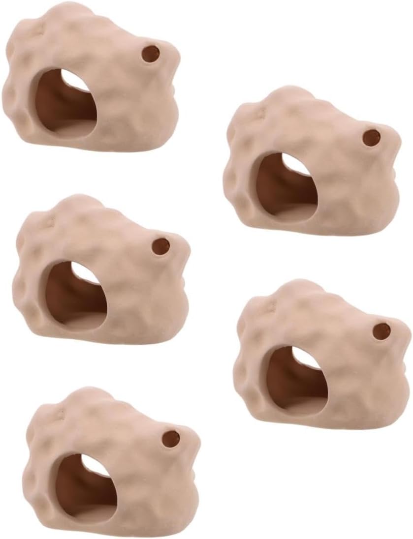 4pcs Ceramic Aquarium Decoration Betta Fish Shrimp Tank Decorations Fish Aquarium Accessories Fish Shelter Shrimp Hides for Aquarium Fish Rest House Aquarium C