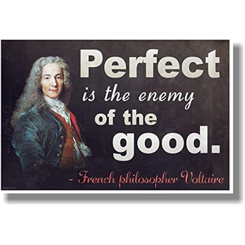 PosterEnvy Perfect Is The Enemy Of The Good - Voltaire - NEW Classroom Motivational POSTER Cover