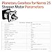 YEJMKJ Ratio 10:1 Planetary Gearbox for Nema 23 Stepper Motor 57-67mm Backlash 15 arcmin Input Shaft 21mm φ8mm Planetary Reducer for 57 Step Motor incl. 4 Screw 2 Plug 1 Key CNC 3D Printer Lathe