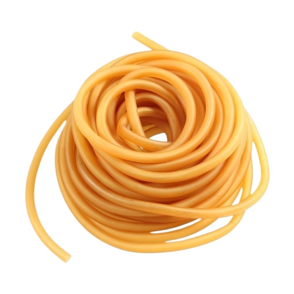 Latex Hose Elastic Rubber Tube 1.6-18mm ID * 3.2-22mm OD High Resilient Latex Hose, Band for Fitness Training(3meters x 1.8mm x 4.2mm)