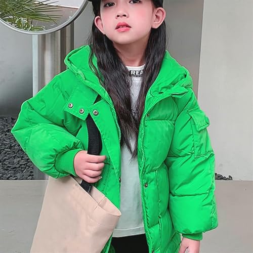 Girl's Puffer Jacket Warm Insulated Winter Coat Knee Length Water Resistant Padded Quilted Parka Down Coat with Hood3