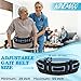 NINEMAX Gait Belt for Seniors, Gait Belt with Handles for Elderly, Medical Nursing Lift Gate Belts Assist for Physical Therapy and Patients Walking Safety with Quick Release Buckle（Light Blue）