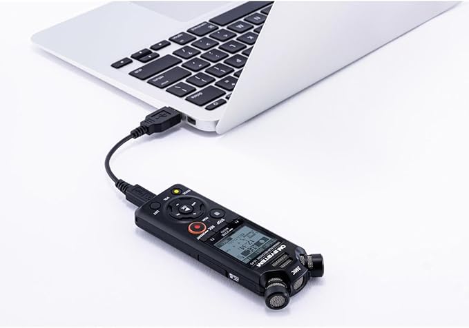 OM System LS-P5 PCM Recorder with tresmic 3-Microphone, Bluetooth, Composite USB Microphone Mode, High Resolution Sound, Low-Cut Filter, 16GB Built-in Memory.