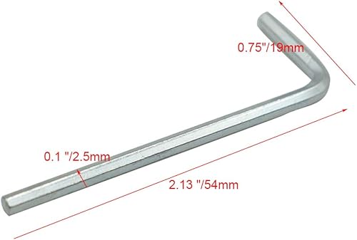 Miniatura 2 de Llave de llave hexagonal de 0.098 in en forma de L Herramienta de reparación de cabeza hexagonal 50pcs
