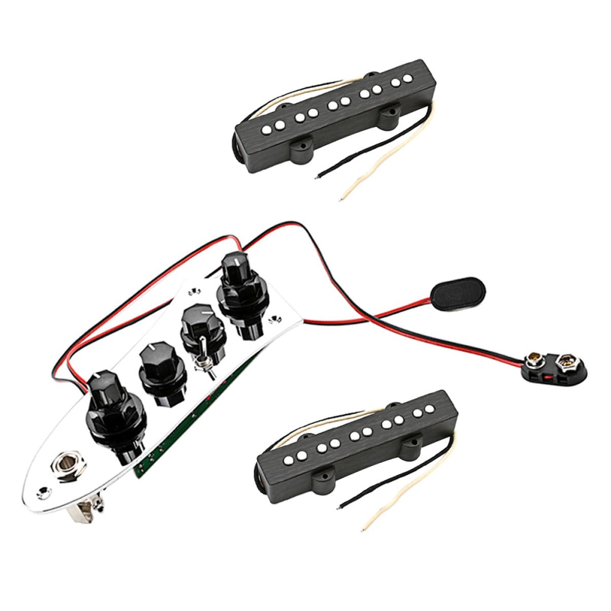 Set di Pickup per Basso Jb a 5 Corde in Ferro, Leggero e Facile da Installare per Basso Elettrico