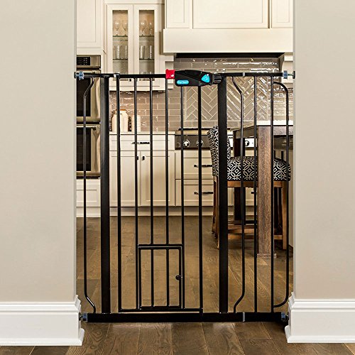 Carlson Extra Tall Walk Through Pet Gate with Small Pet Door, Includes 4-Inch Extension Kit, 4 Pack Pressure Mount Kit… - Image 4