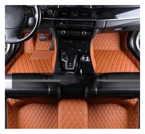 Tapis de sol pour Peugeot 407 2004-2010 en cuir pour conduite à droite