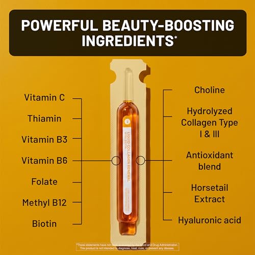 Image of NatureWise Hydrolyzed Liquid Collagen for Women & Men 4000mg - No Added Sugar - Multi Collagen Peptides + Biotin + Vitamin C + Vitamin B Complex & Hyaluronic Acid - Mango - 10 Tubes[10 Day Supply]