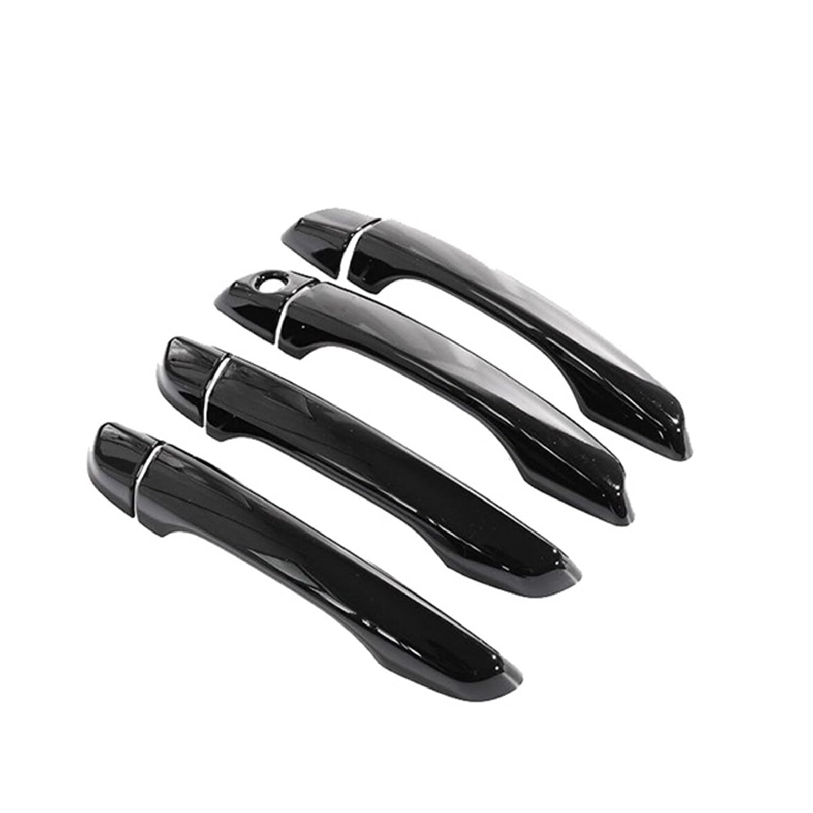 Drezzo 4Handle 1 Keyhole Car Exterior Door Handle For Peugeot 208 Mk2 P21 2020-2023 Door Handle Cover Stickers Trim(4Handle 1 Keyhole)