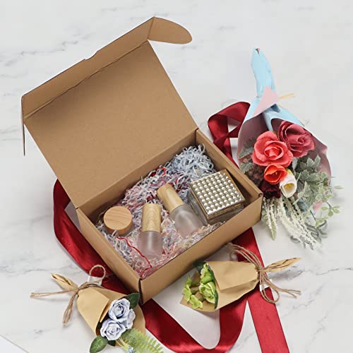 Image of RLAVBL 9x6x3 Inches Shipping Boxes Set of 25, Brown Small Corrugated Cardboard Box, Mailer Boxes for Packing Small Business