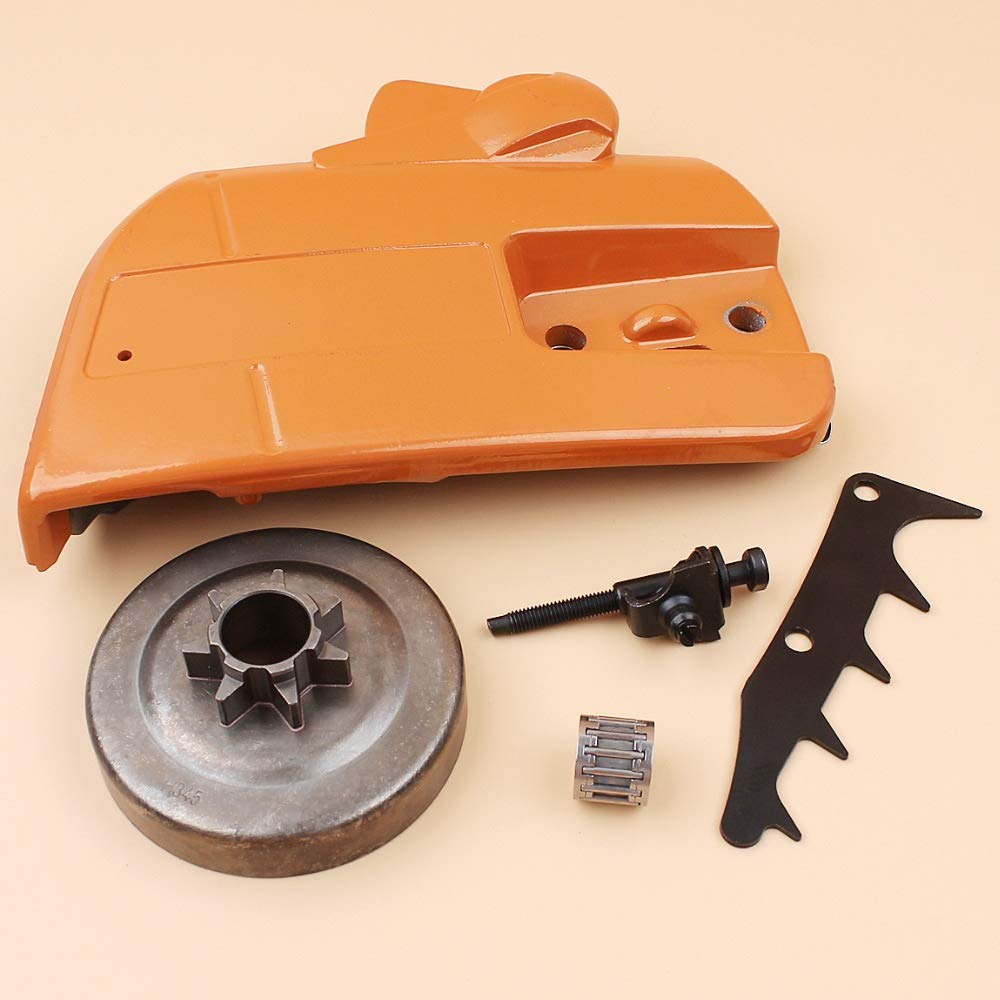 Tiempo Beixi Freno de la Tapa del Embrague del Tambor Tensor Juego de Pernos Compatible con Husqvarna 340 345 346 350 351 353 XP Motosierra de Gasolina de recambios