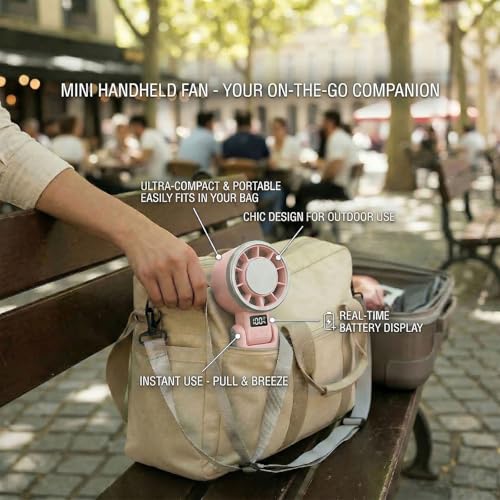 Mini ventilateur portable turbo contre la chaleur avec refroidissement actif