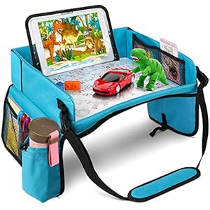 [New Version] Car Seat Organizer Kids Travel Tray for Kids Toddlers Activities in Car Seat, Stroller, Airplane | Touch…