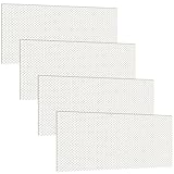 Frienda 4 Pcs Fluorescent Light Covers Replacement Flat Clear Prismatic Acrylic Ceiling Light Cover Panels(23.75' x 47.75' x 0.1')