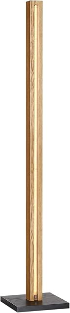 EDISHINE Modern LED Floor Lamp Wooden, Minimalist Dimmable Corner Lighting, Standing Tall Lamp for Living Room, Bedroom, Ofiice, 3000K Warm White Light