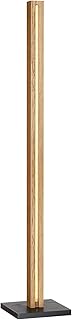 EDISHINE Lampadaire LED en Bois, lamp sur Pied Dimmable, 18W 3000K 800LM Lampe Ambiance, Lampadaire Boho Vintage, Interrupteur au Pied, Fonction Mémoire, pour Salon, Chambre d'enfant, Bureau