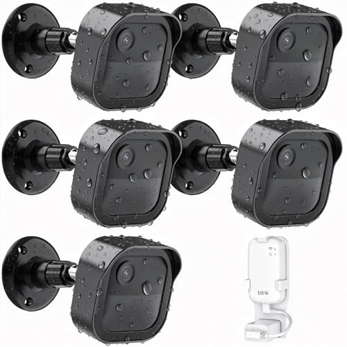 5 Pack Blink Outdoor Camera Mount for All-New Blink Outdoor 4/Outdoor 2K+/3rd Gen Weatherproof Protective Housing and 360Adjustable Camera Wall Mount Bracket with Blink Sync Module Core Mount
