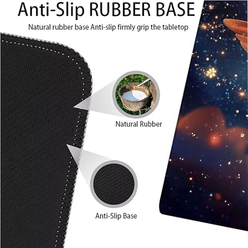 Tapis de souris XXL 1500 x 800mm noir imperméable antidérapant - 6
