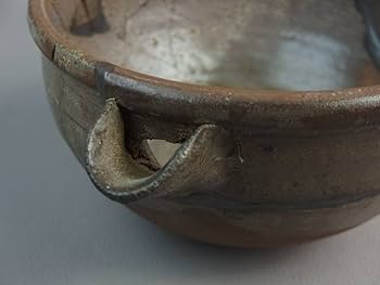 弓野焼 古武雄 氏素性の解らぬ陶磁器 松絵紋二彩唐津水指 伝古弓野焼（古武雄