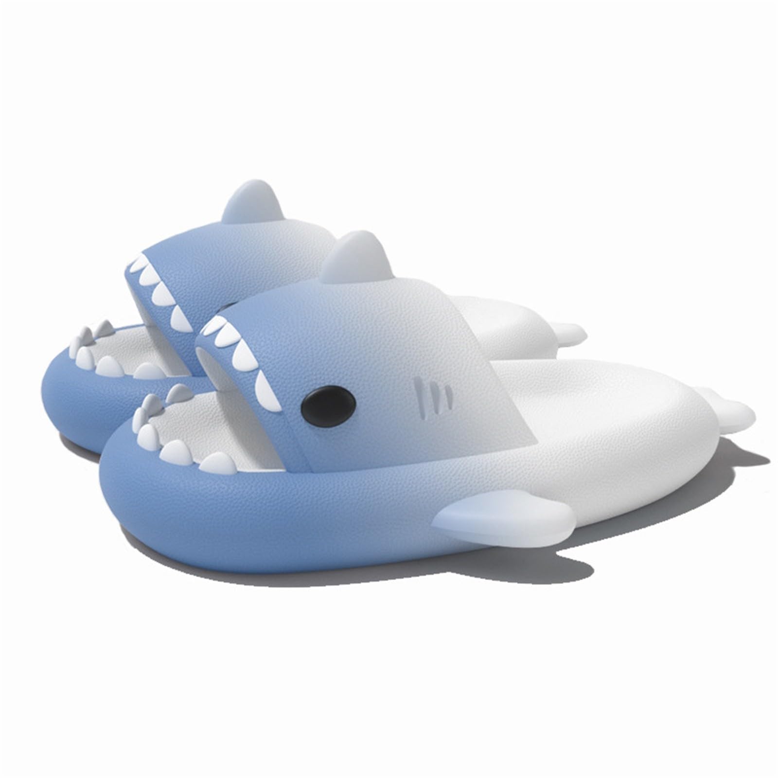 MBBYLIVES Chanclas de Tiburón para Niña Niño Pantuflas de Playa Zapatillas de Ducha Antideslizante Zapatos de Piscina Sandalias Ligero Verano Shark Sliders Slippers Chanclas de Sharklas Suaves Y Cómodas