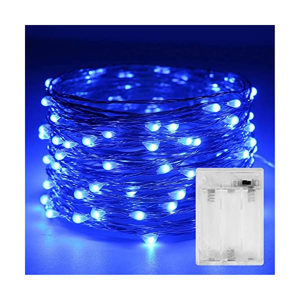 Sanniu led string lights, mini battery powered copper wire starry fairy lights, battery operated lights for bedroom, christmas, parties, wedding, centerpiece, decoration