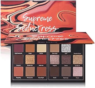 Prism Makeup Matte Eyeshadow Palette Pro 18 Colors Pigmented Shimmer Glitter Eye Shadow Palette, Long Lasting Waterproof Smokey Powder Cosmetics Halloween Makeup Kit (01# Seductress)