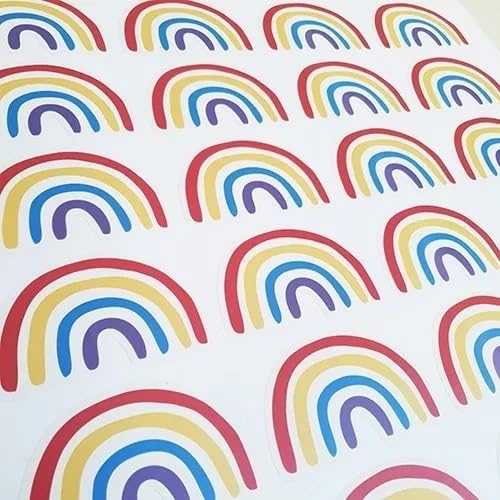 Kit Adesivos Decorativos De Parede - Arco-íris