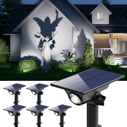 Solar-Powered Outdoor Spotlights