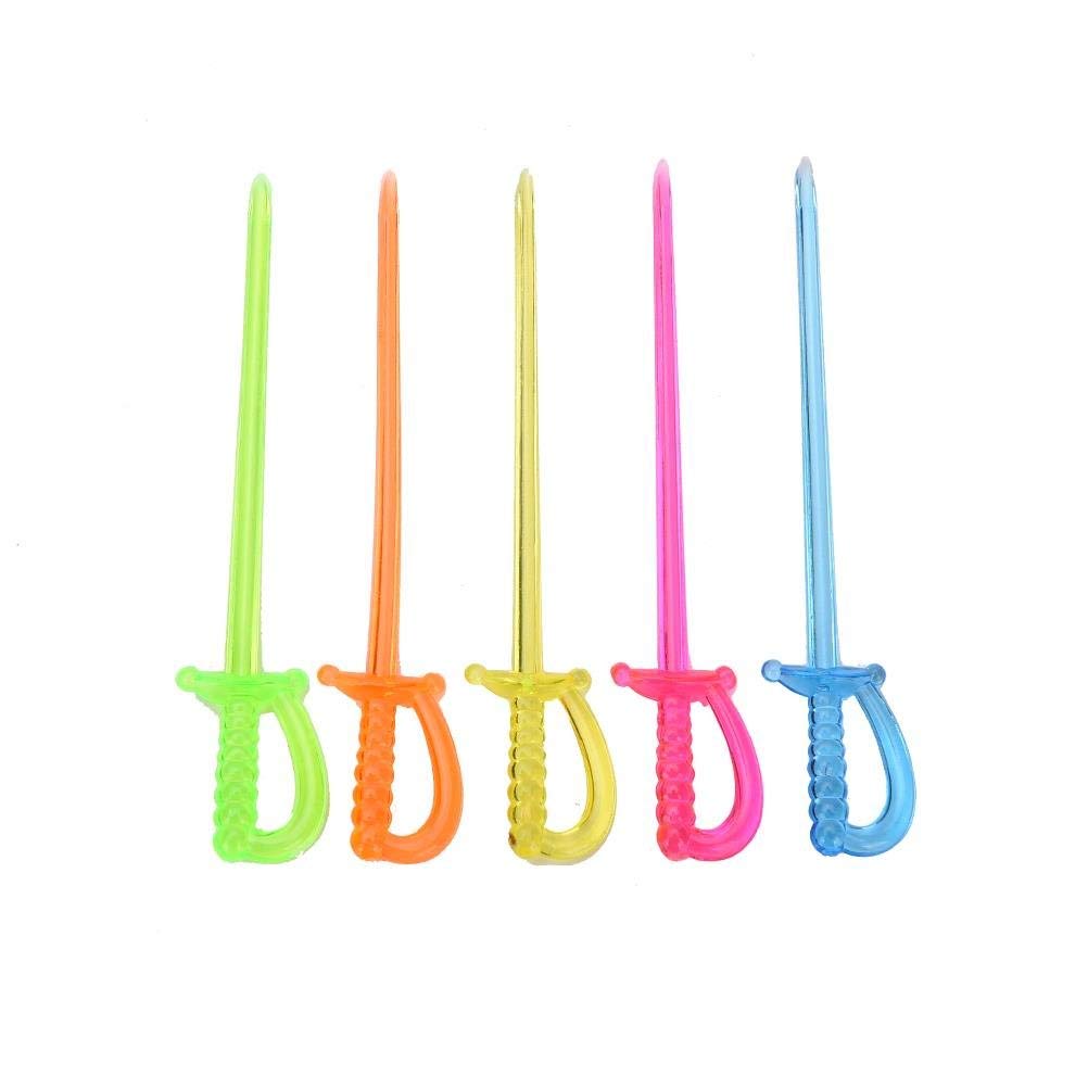 BLUE TOP Stuzzicadenti in legno con volant, 10 cm, confezione da 1000, stuzzicadenti da cocktail party per frutta, antipasti, panini da discoteca, feste (1000 pezzi