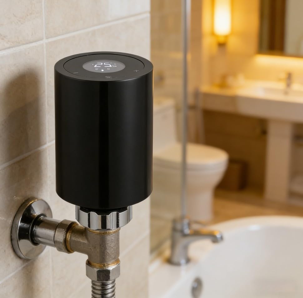 Tête de thermostat pour zigbee avec contrôle température CVC précis
