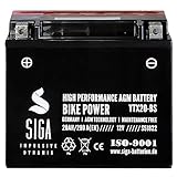 Hohe Kapazität und extrem hohe Kaltstartwerte. Absolut wartungsfrei, nie wieder Wartungsarbeiten. Für alle moderne Motorräder mit hohen Energiebedürfnissen. Inklusive Anschlussschrauben