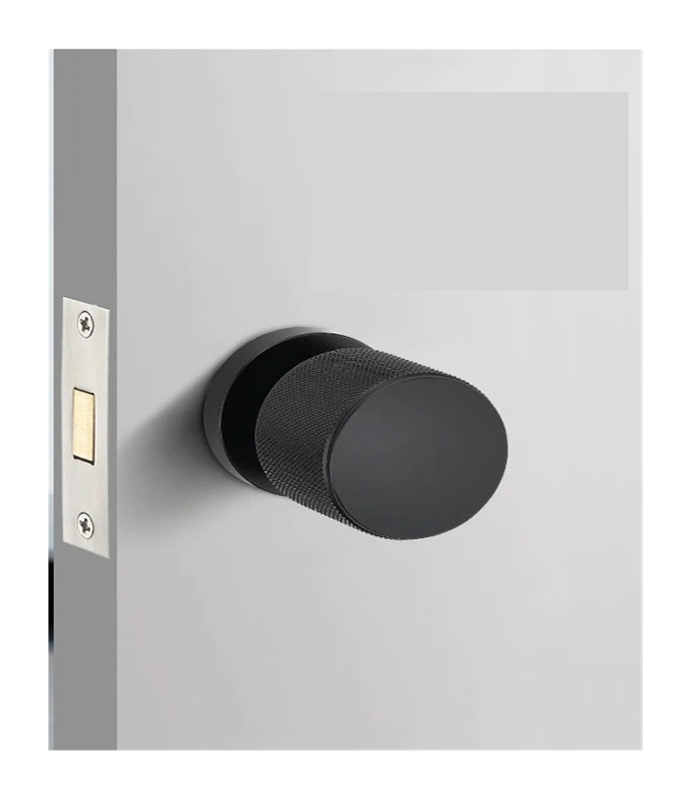 BSAXITHZB Single-Sided Invisible Door Lock Indoor Hidden with Key Household Hardware Accessories(Black A)