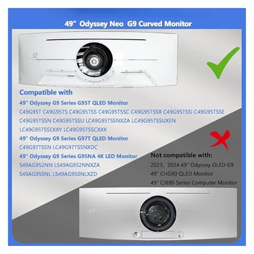 Odyssey G9 Wall Mount VESA Adapter Bracket, Compatible For Samsung,49” Neo Odyssey G9 Curved Monitor Bracket C49G95T C49G95TS