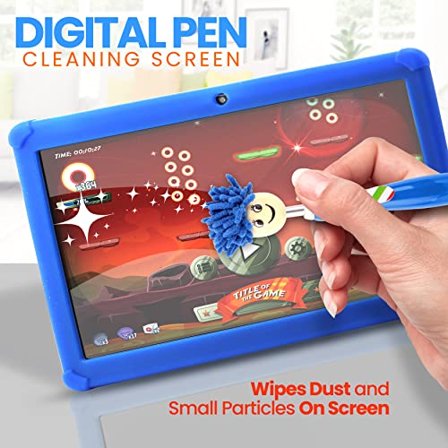 Image of Pyle Kids Tablet with Stylus Pen, 7 Inch Android Tablet with 1080p HD Display, Dual Camera, WiFi Compatibility, Quad-Core Processor, 1GB RAM, 8GB Storage, Kid Proof Cover