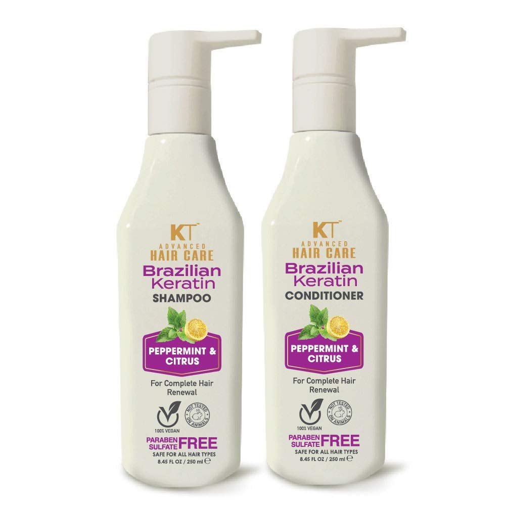 Kehairtherapy Kt Professional Advanced Hair Care Brazilian Keratin Shampoo 250Ml & Conditioner 250Ml - (Pack Of 2)