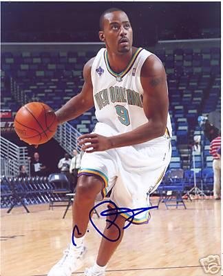Morris Peterson New Orleans Hornets Signed 8x10 Photo - Autographed NBA Photos