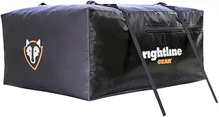 【正規品】 ルーフボックス ルーフバッグ ［ ルーフレール不要 防水 ］ 280L 大容量 Rightline Gear ライトライン キャンプ アウトドア A4サイズにたためる Mサイズ ブラック - 日本語説明書付