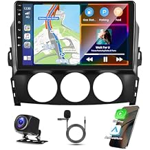 Android 13 Double Din Car Stereo for Mazda MX-5 2006-2021 w/Wireless Carplay Android Auto, 9 Inch IPS Touch Screen Car Audio Receiver GPS Navigation Bluetooth FM AHD SWC AHD Backup Camera, 2+32G
