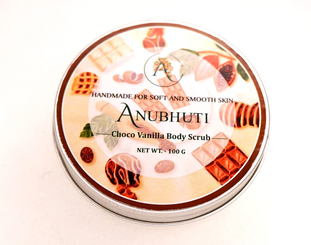 Choco Vanilla Body Scrub for Body Care (100gm Pack)-picture-10