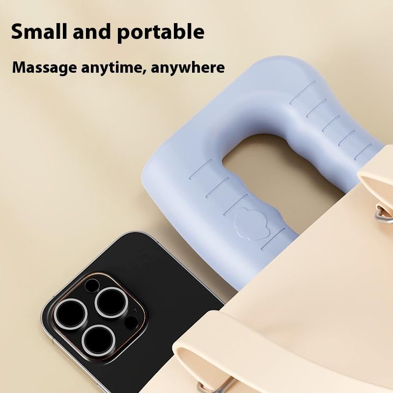 Image of Cordless Percussion Massager Ring for Pain Relief Deep Tissue and Fat Burning Workouts - Cool Birthday Gifts for Women Mini Massage Gun for Fitness and Relaxation
