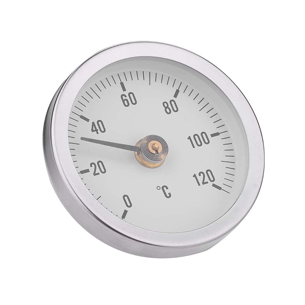 Ejoyous - Termómetro de resorte (63 mm, de lectura rápida, IP55, IP55, con polvo, impermeable, para mangueras superficiales, Power PoSTANTS Marine con pantalla de temperatura de cristal